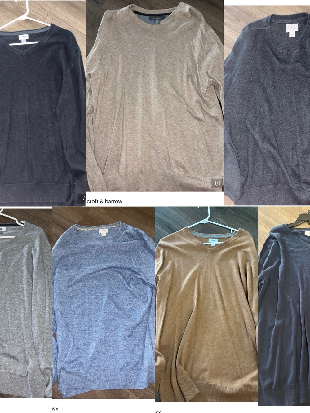 Men's V-Neck Sweater Bundle - multiple colors